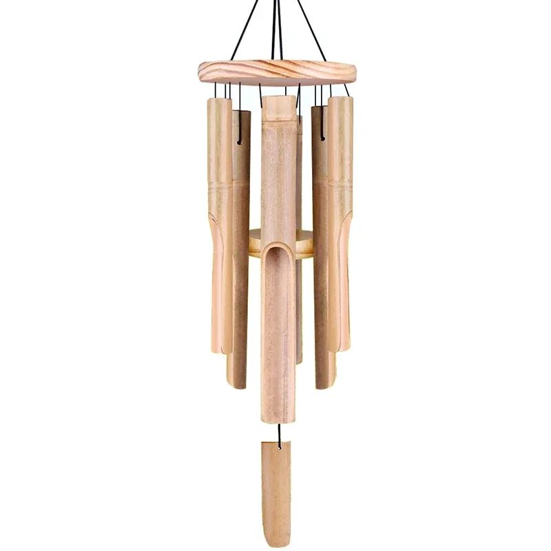 6 Tubes Bamboo Wind Chimes Hand Carved Outdoor... From Dh1102729193, &Price; | DHgate.Com