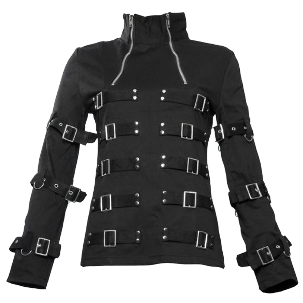 Confinement Bondage Black Straight Jacket