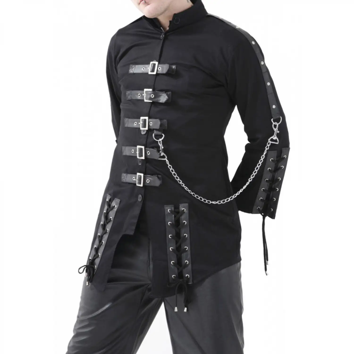 Cyber Emo Chain Jacket – Gothic Corset Style
