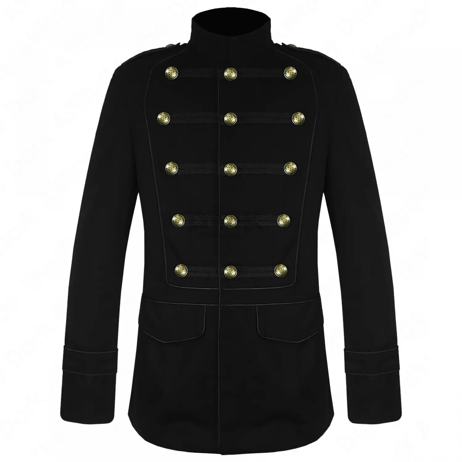 Double Breasted Drummer Jacket | Men's Gothic Parade Coat