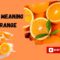 Dream meaning of orange: symbolize, spiritual significance