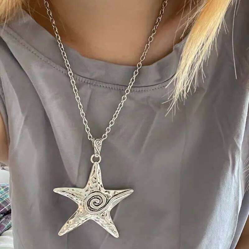 Exaggerated Metal Starfish Pendant Necklace For Women... From Dh1102729193, &Price; | DHgate.Com