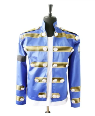 Gold Bar Military Parade Jacket | Men's MJ Style Gothic Coat