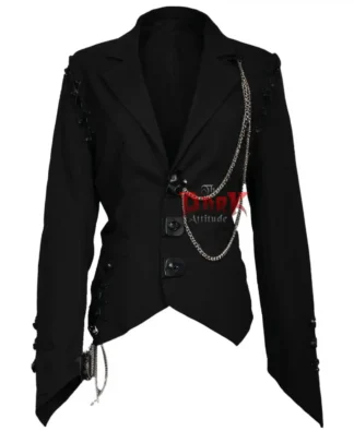 Gothic Chains Laces Jacket Women