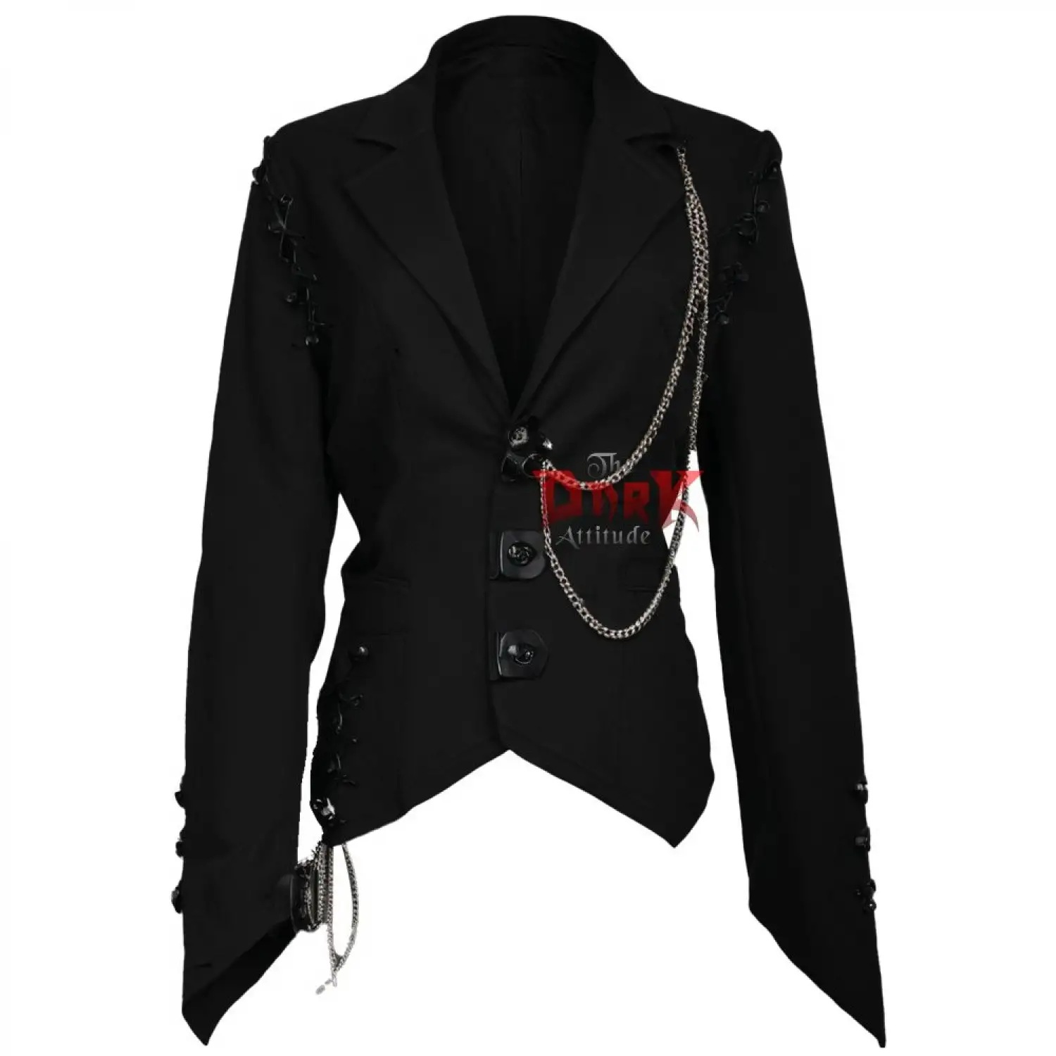 Gothic Chains Laces Jacket Women