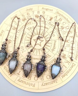 Healing Natural Stone Crystal Pendulums Black... From Dh1100285003, &Price; | DHgate.Com