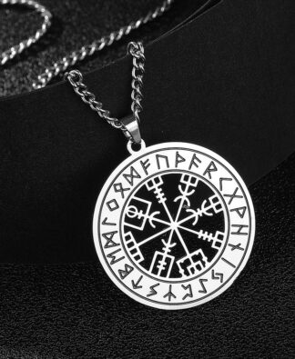 LIKGREAT Viking Runes Necklace Vegvisir Compass... From Ycbest, &Price; | DHgate.Com