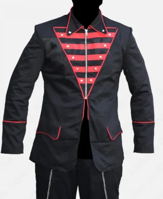 Men's Black Gothic Military Parade Jacket – EMO Style