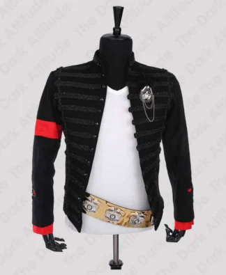 Michael Jackson MTV Award Ceremony Jacket - Black Hussar Blazer