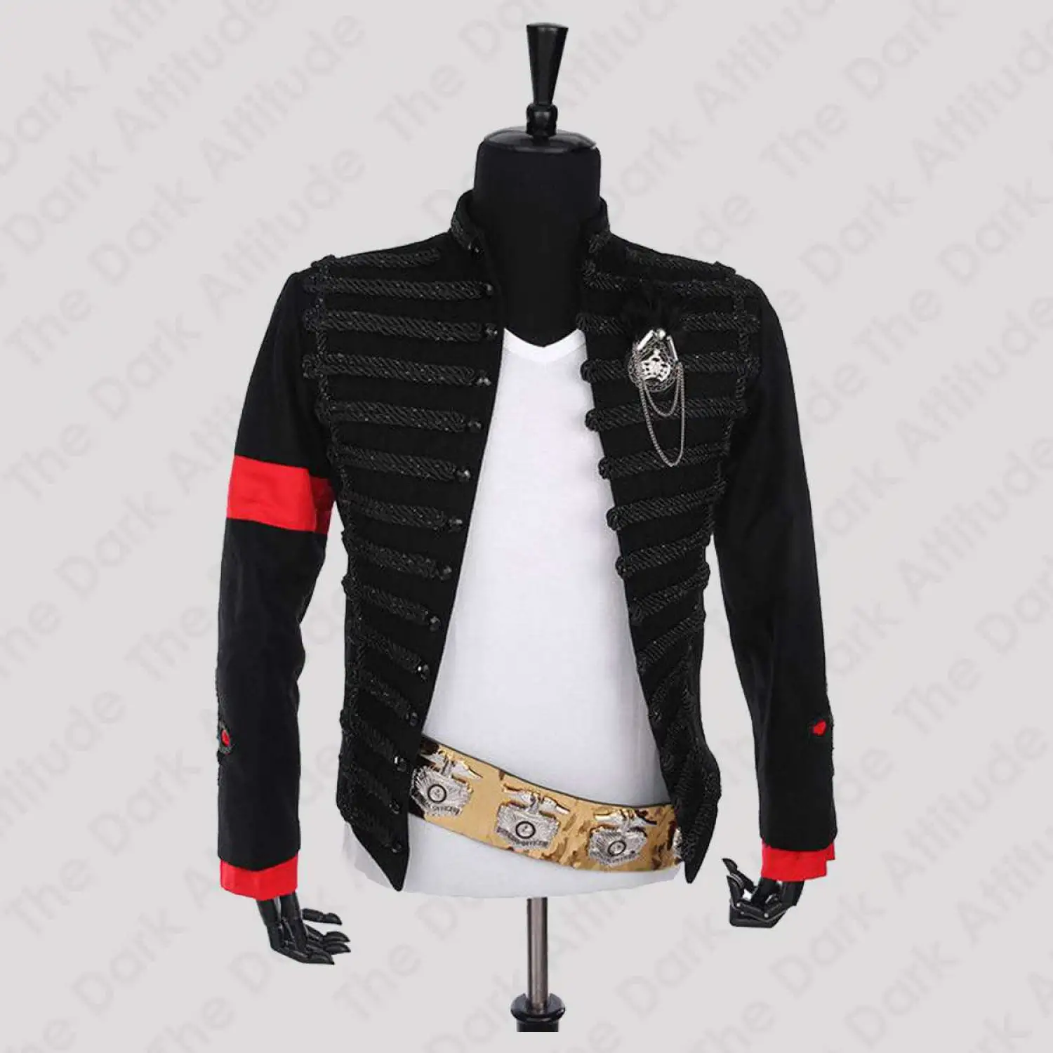 Michael Jackson MTV Award Ceremony Jacket - Black Hussar Blazer