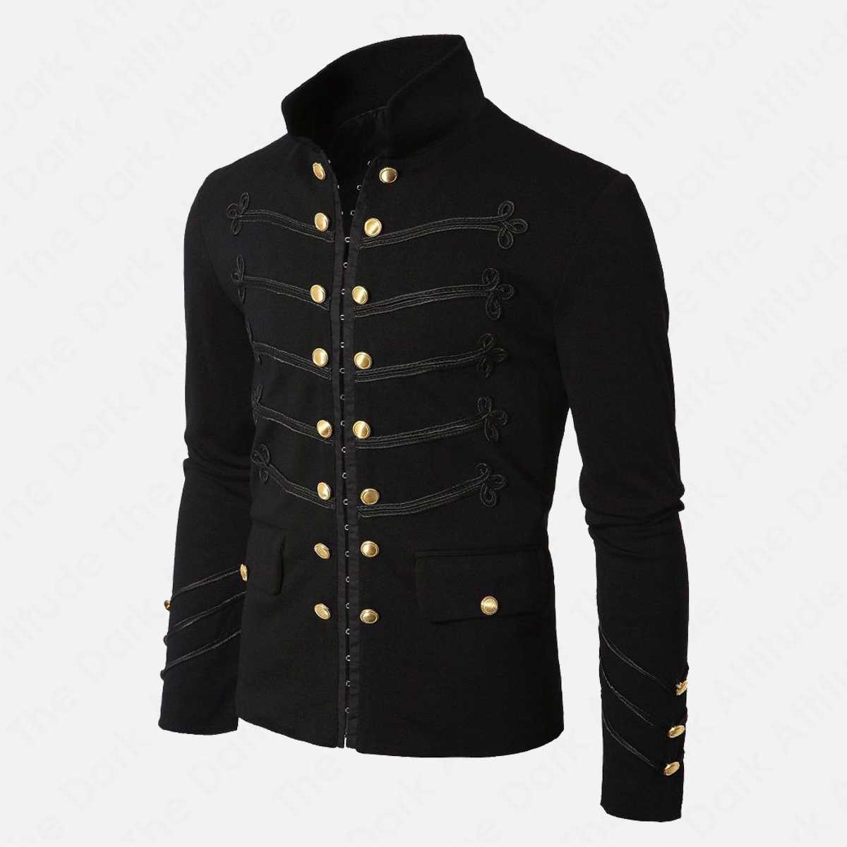 Napoleon Hook Military Black Gothic Jacket
