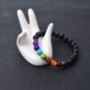 New Black Lava Natural Stone Bracelets 7 Reiki Chakra… From Wujunhui888, &Price; | DHgate.Com