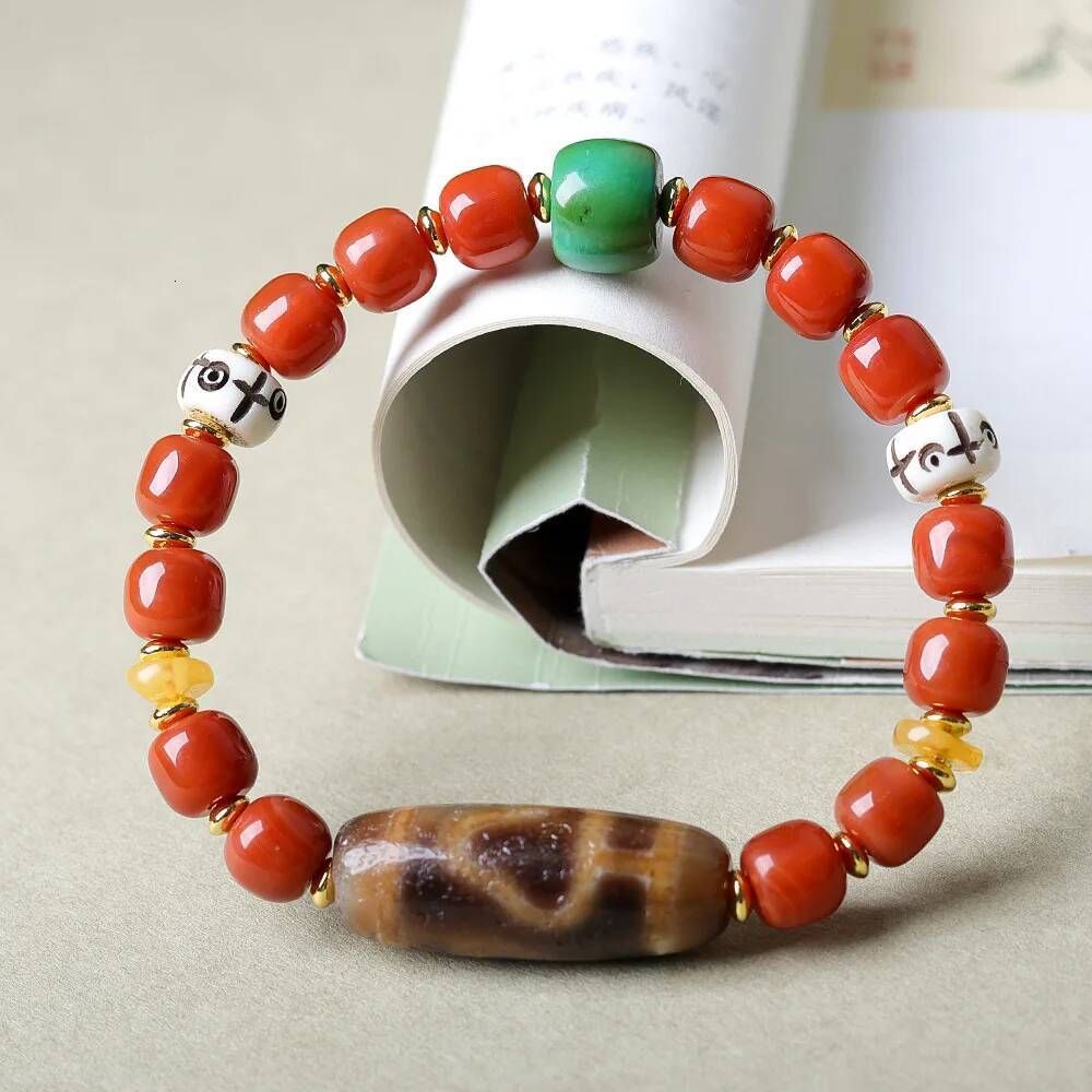 Original Design Nan Hong Agate Barrel Bracelet... From Ddmynov, &Price; | DHgate.Com