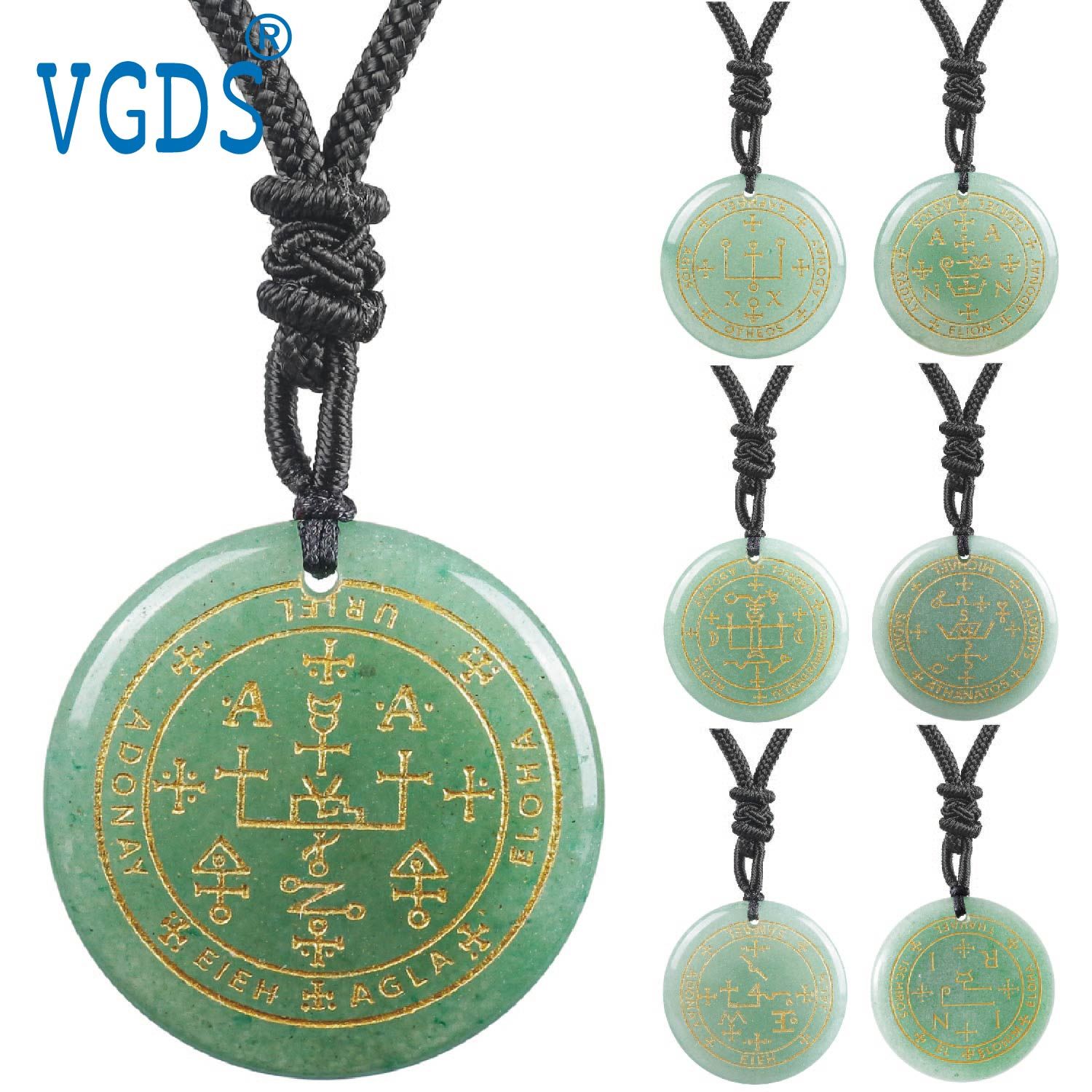 Seven Archangel Jade Green Aventurine Pendants ... From Dh1100285003, &Price; | DHgate.Com