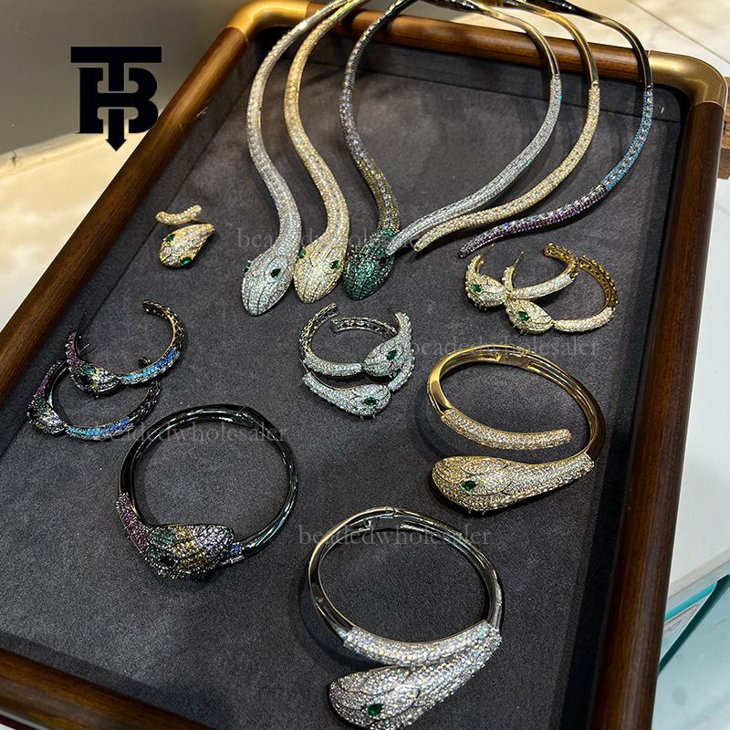 TB BHULAMTE Designer Ling Snake Jewelry Set Rhodium... From Beadedwholesaler, &Price; | DHgate.Com