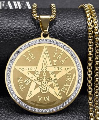 Tetragrammaton Pentagram Necklace Stainless Steel... From Dh912732018, &Price; | DHgate.Com