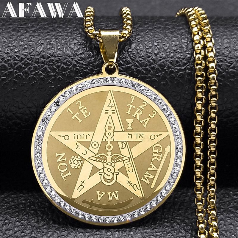 Tetragrammaton Pentagram Necklace Stainless Steel... From Dh912732018, &Price; | DHgate.Com