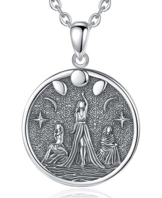 Witchy Gifts For Women Triple Moon Goddess Necklace... From Goodlong, &Price; | DHgate.Com