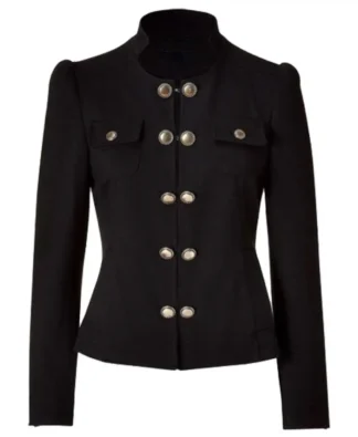 Women Blazer Jacket With Brass Buttons | Women Gothic Clothing