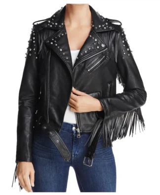 Women Gothic Fashion Leather Biker Style Jacket