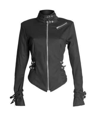 Women Gothic Metal Jacket Long Sleeve Cotton Gothic Jacket