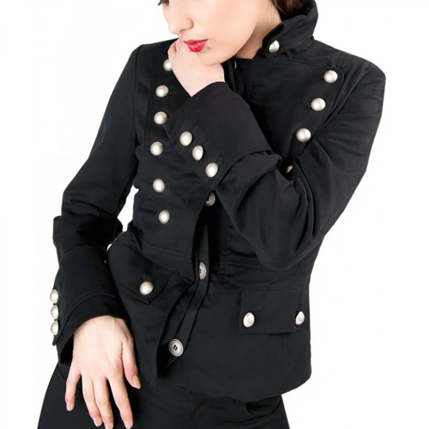 Women Gothic Vintage Jacket Military Uniform Jacket