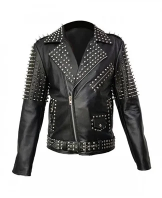 Women spice Buckle Belt Leather Gothic Jacket