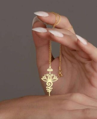YILUOCD 18K Gold Plated Unalome Pendant Necklace Yoga... From Dh1100285003, &Price; | DHgate.Com
