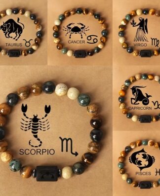 Zodiac Charm Personalized Bracelets For Men With... From Sffan, &Price; | DHgate.Com