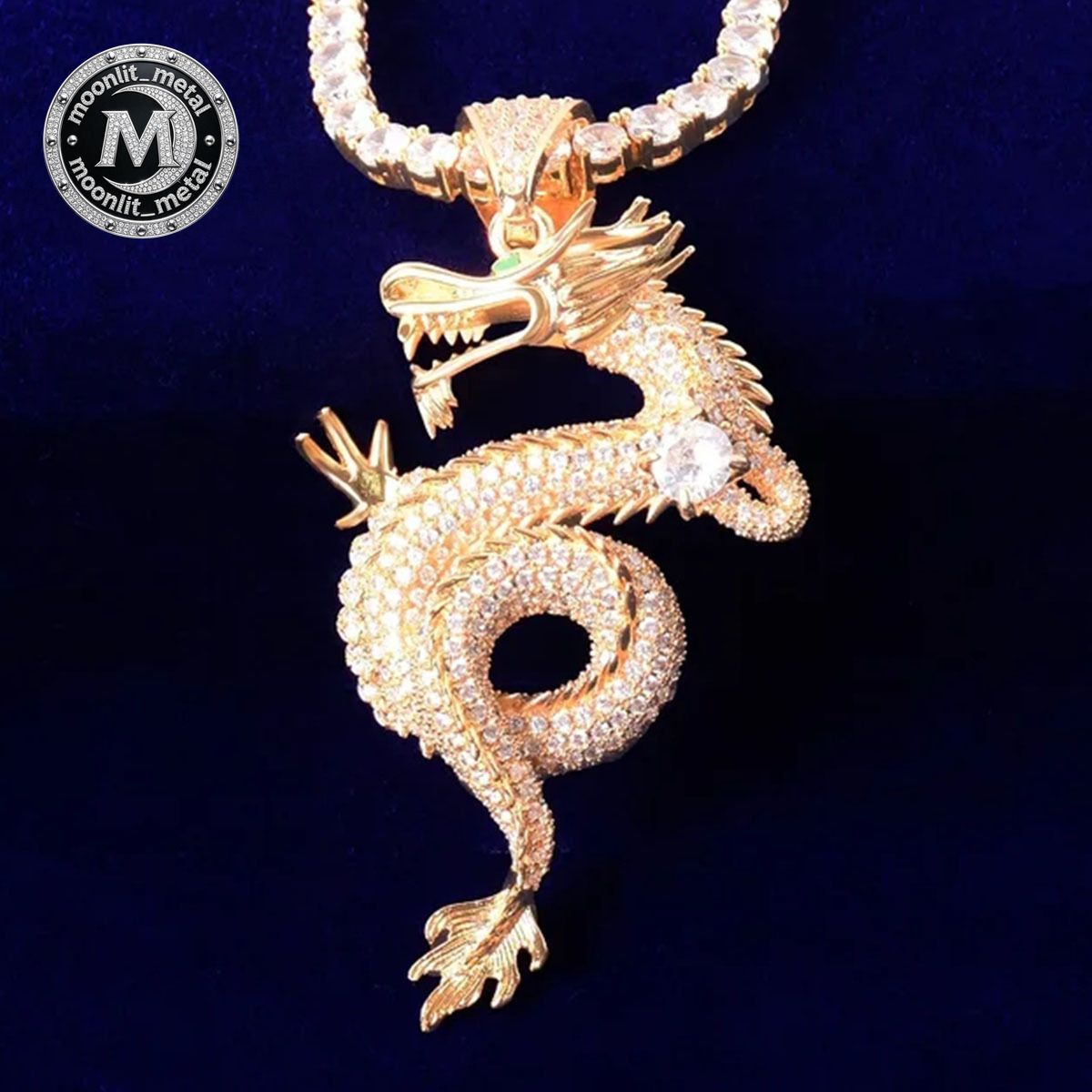 Zodiac Dragon Retro Gold Plated Hip Hop Pendant... From Moonlit_metal, &Price; | DHgate.Com