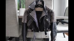 Burberry studded leather jacket- Felix Fashion Reviews