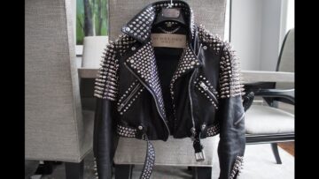 Burberry studded leather jacket- Felix Fashion Reviews