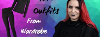 GOTH OUTFITS FROM WARDROBE BASICS | Black leggings | Black top