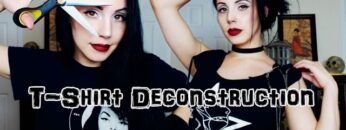 How To DIY Your Old Shirts | Gothic Fashion Revamp
