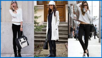 How to Wear Black and White Combinations