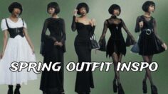 what im wearing for spring | alternative/gothic *mostly* thrifted outfits